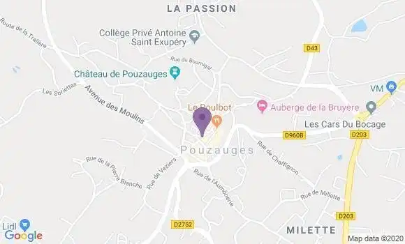 Localisation Pouzauges - 85700