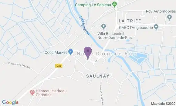 Localisation Notre Dame de Riez Ap - 85270