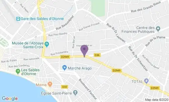 Localisation Les Sables d