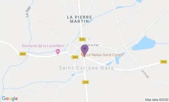 Localisation Saint Cyr des Gats Ap - 85410