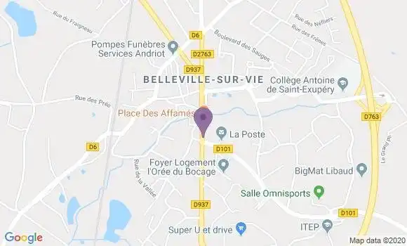 Localisation Saint Denis la Chevasse Ap - 85170