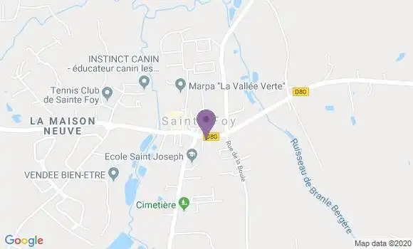 Localisation Sainte Foy Ap - 85150