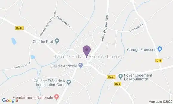 Localisation Saint Hilaire des Loges Ap - 85240