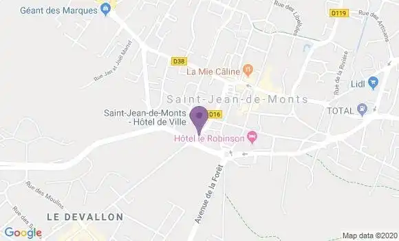 Localisation Saint Jean de Monts - 85160