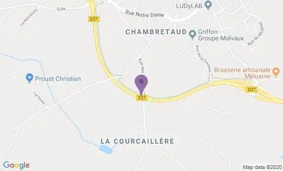 Localisation Saint Malo du Bois Ap - 85590