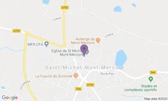 Localisation Saint Michel Mont Mercure Ap - 85700