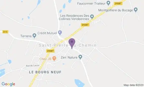 Localisation Saint Pierre du Chemin Ap - 85120