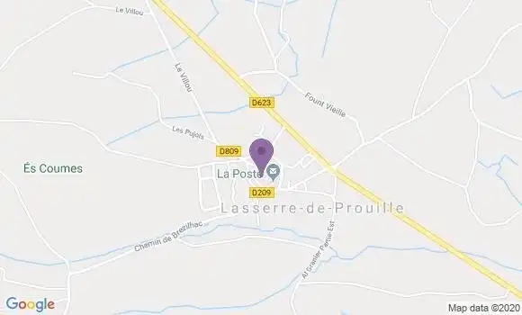 Localisation Lasserre de Prouille Ap - 11270