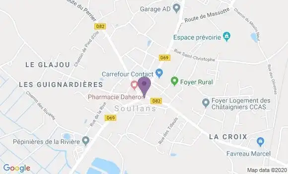 Localisation Soullans Bp - 85300