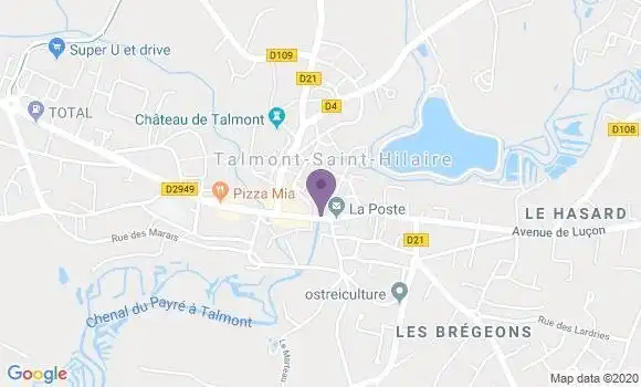 Localisation Talmont Saint Hilaire - 85440
