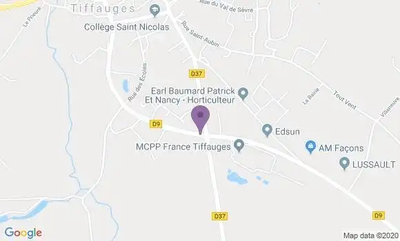 Localisation Tiffauges Bp - 85130