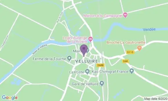 Localisation Velluire Ap - 85770