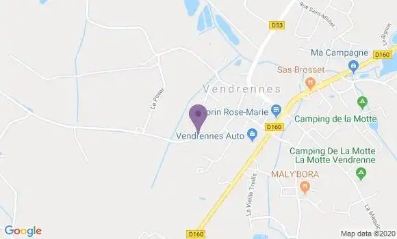 Localisation Vendrennes Ap - 85250