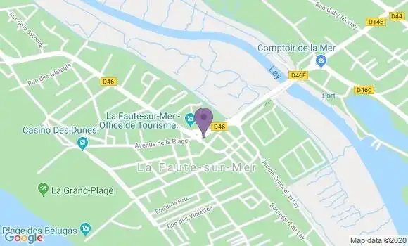 Localisation La Faute sur Mer Bp - 85460