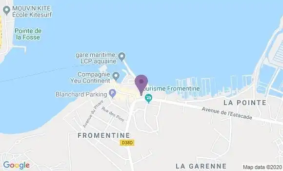 Localisation La Barre de Monts Fromentine Ap - 85550