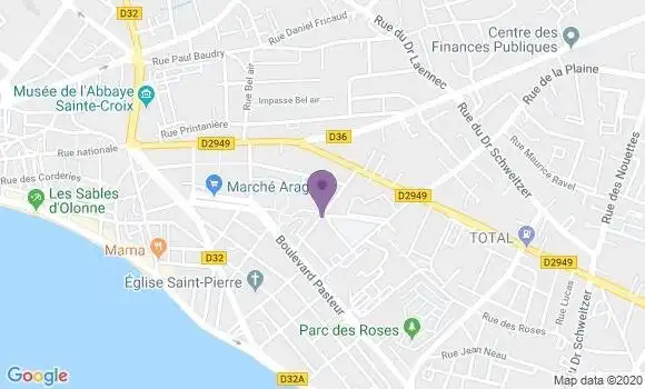 Localisation Les Sables d