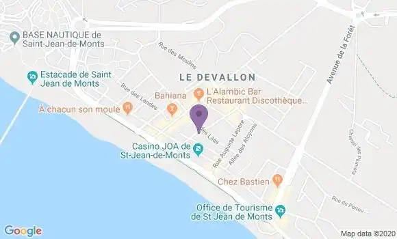Localisation St Hilaire de Riez Sion Bp - 85270