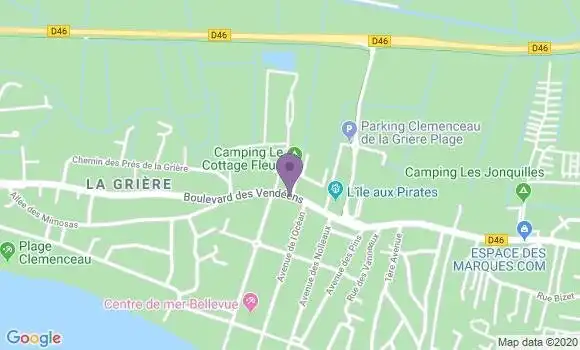 Localisation La Tranche sur Mer Griere Bp - 85360