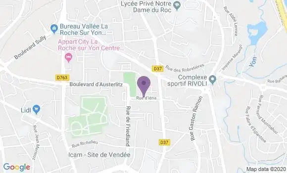 Localisation La Roche sur Yon la Garenne Bp - 85000