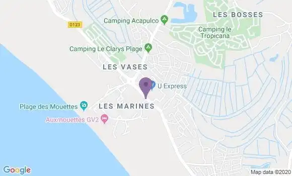 Localisation St Hilaire de Riez Marines Bp - 85270