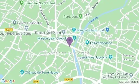 Localisation Fontenay le Comte Charzais Bp - 85200