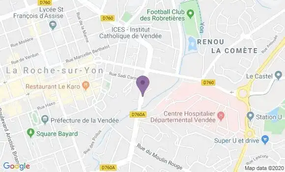 Localisation La Roche sur Yon St Andre Bp - 85000