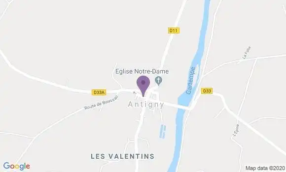 Localisation Antigny Ap - 86310