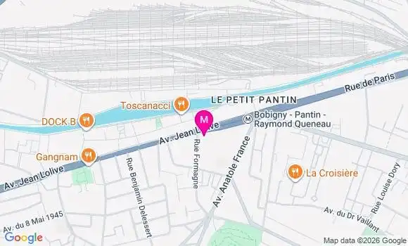 Localisation Pantin les Limites - 93500