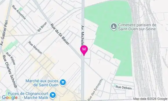 Localisation Saint Ouen Michelet - 93400