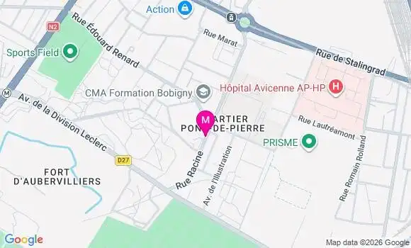 Localisation Bobigny - 93000