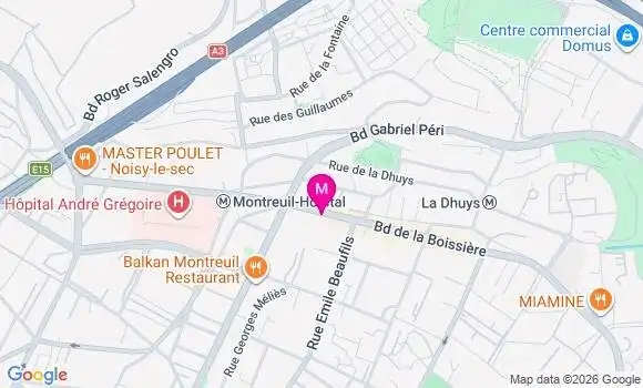 Localisation Montreuil Boissiere - 93100