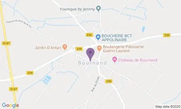 Localisation Bournand Ap - 86120