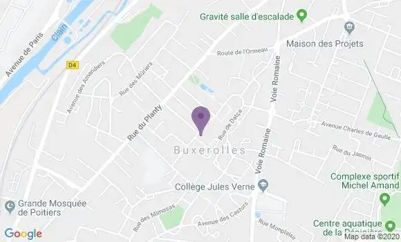Localisation Buxerolles - 86180