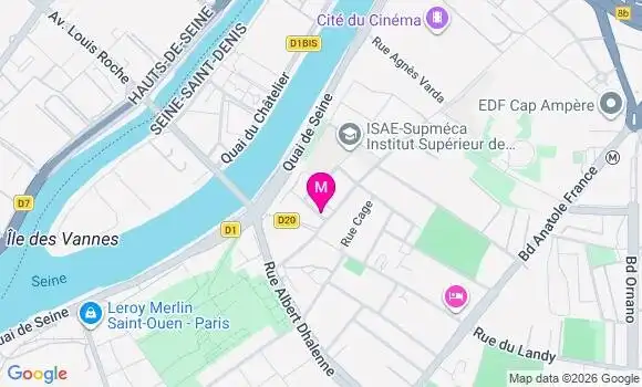Localisation Saint Ouen Moutier - 93400