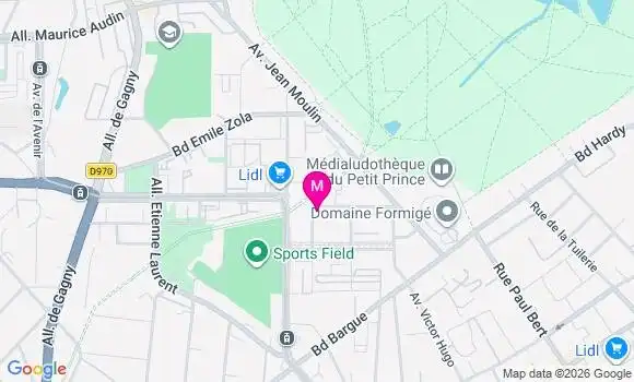 Localisation Montfermeil Modigliani - 93370