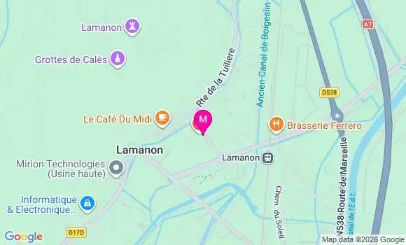 Localisation Lamanon Maison du Bel Age - 13113