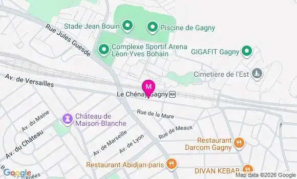 Localisation Gagny Chenay - 93220