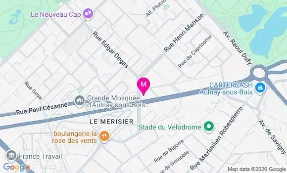 Localisation Aulnay sous Bois Galion - 93600