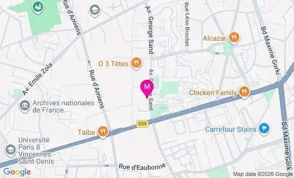Localisation Stains Clos Saint Lazare - 93240