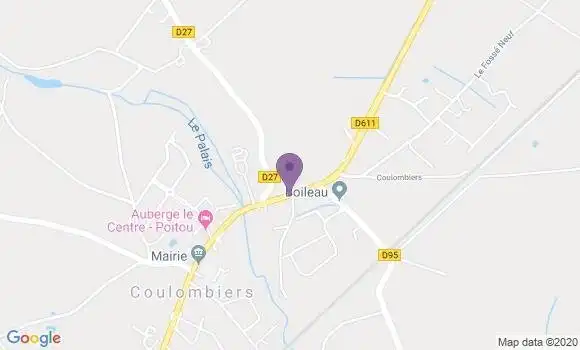 Localisation Coulombiers Bp - 86600