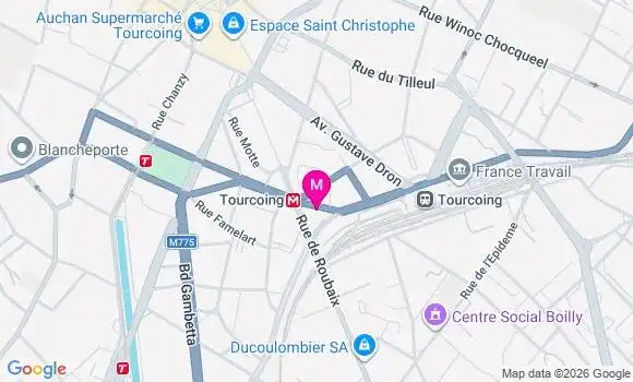 Localisation Carrefour City Lefrancois - 59200