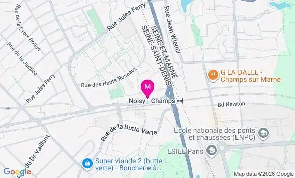 Localisation Noisy le Grand Champy - 93160