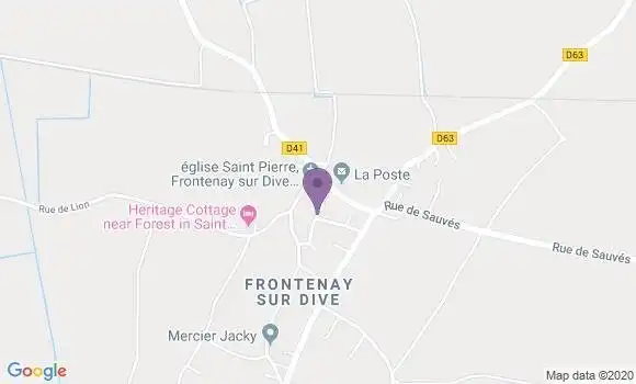 Localisation Frontenay sur Dive Ap - 86330