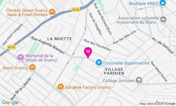 Localisation Drancy 1 - 93700