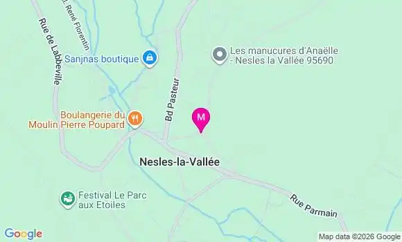 Localisation Nesles la Vallee - 95690