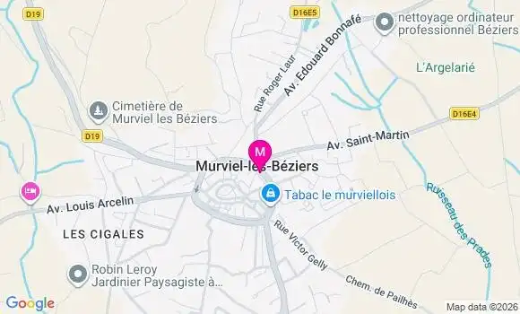 Localisation Murviel les Beziers - 34490