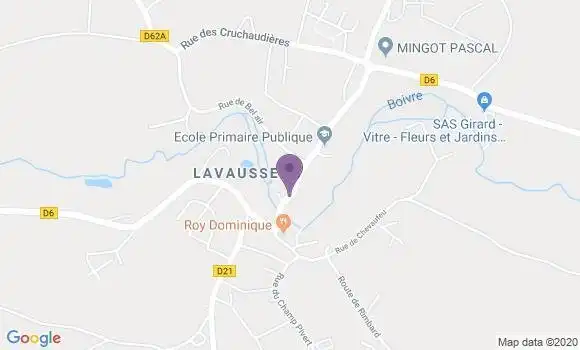 Localisation Lavausseau - 86470