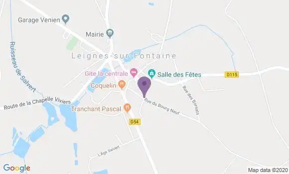 Localisation Leignes sur Fontaine Bp - 86300