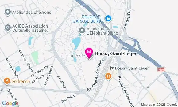 Localisation Boissy Saint Leger Forum - 94470