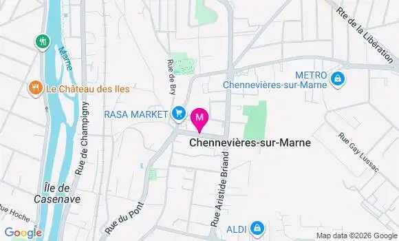 Localisation Chennevieres sur Marne - 94430